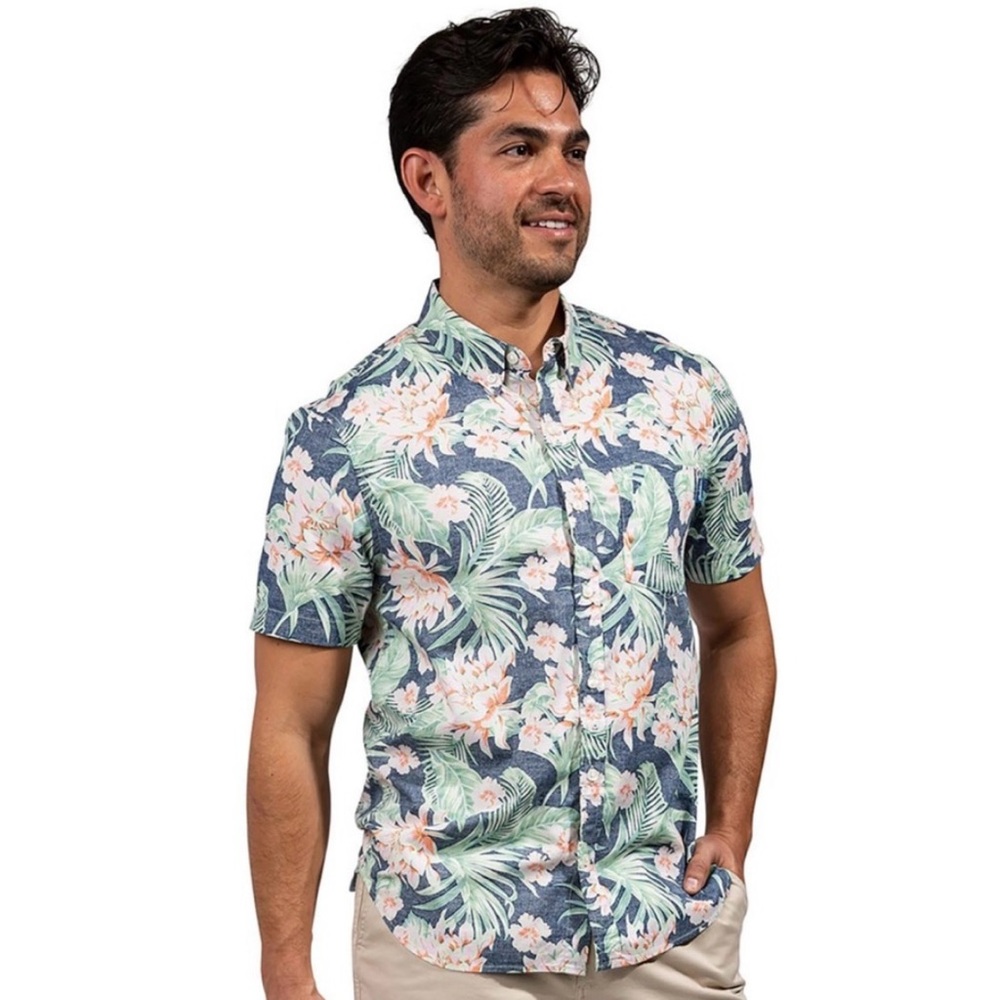 chubbies Floral Print Button Down Shirt